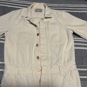 Everlane Supersoft Jean Coverall Size 2 Ecru